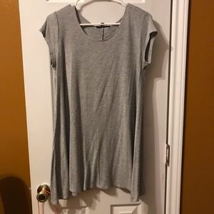 mini gray cloth dress